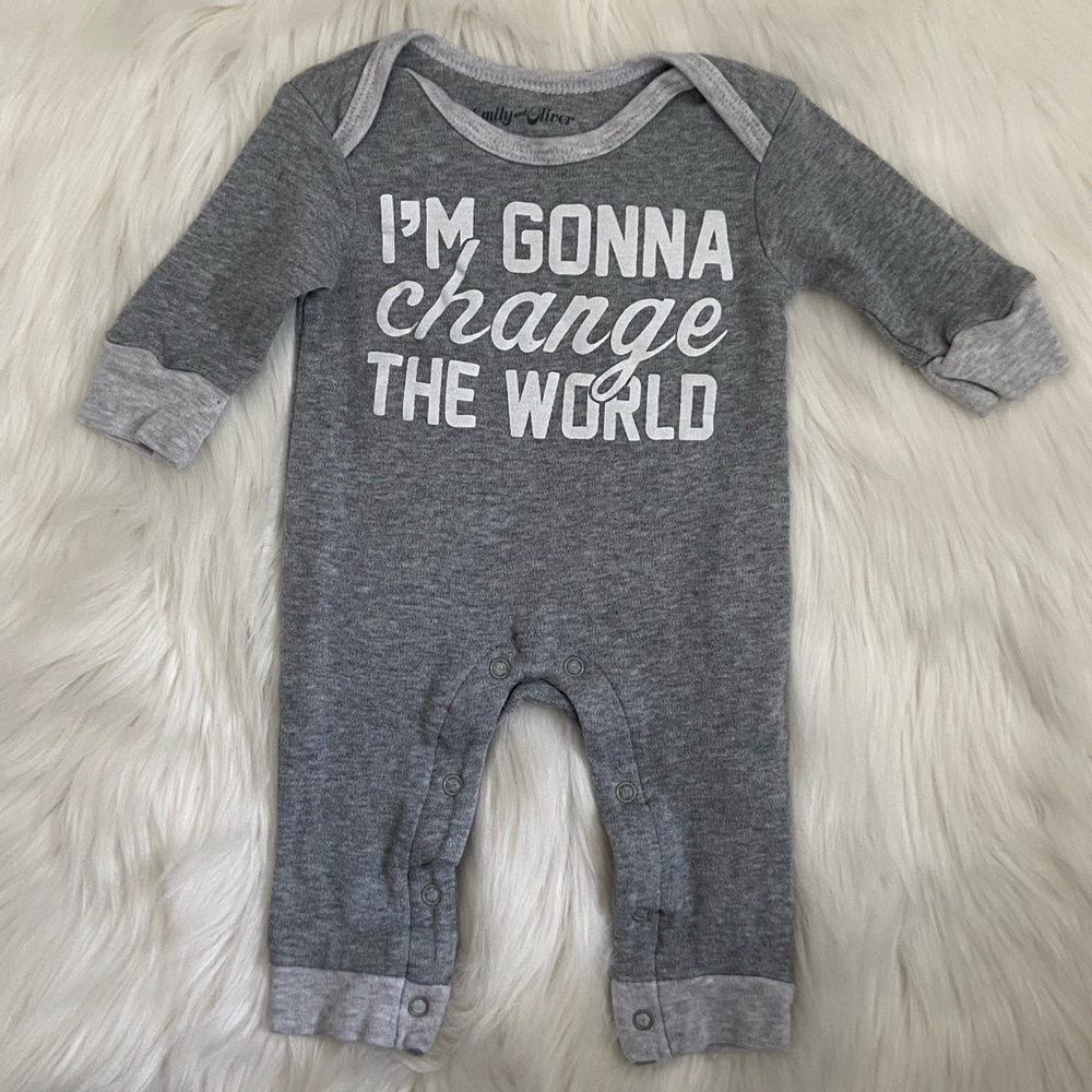 Emily and Oliver One Piece 0-3 mos